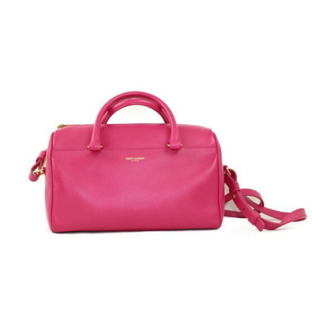 Saint Laurent Baby Duffle Bag pink leather Yves handbag shoulder adult
